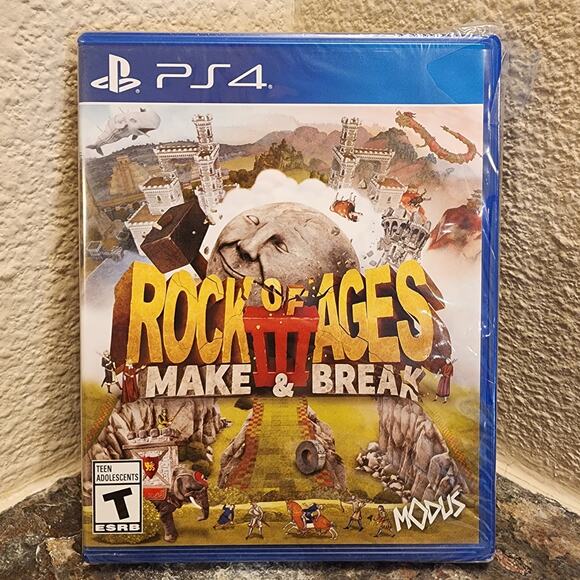 Game - Rock of Ages III: Make & Break (NEW) - PS4 - Picture 1 of 5